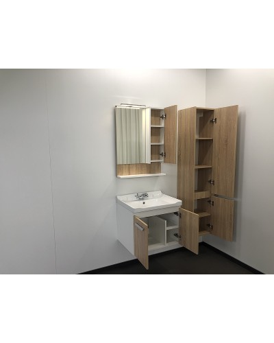 Тумба с раковиной Comforty Рига 60 00004142213 подвесная Дуб сонома