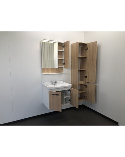 Тумба с раковиной Comforty Рига 60 00004142213 подвесная Дуб сонома
