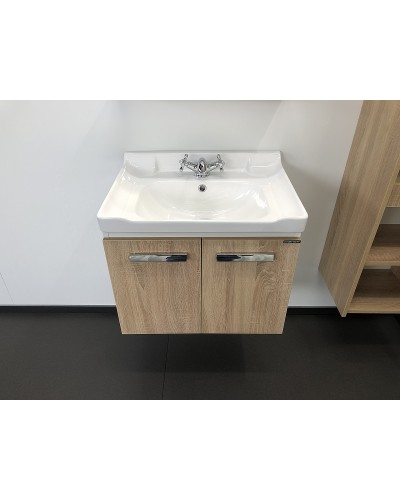 Тумба с раковиной Comforty Рига 60 00004142213 подвесная Дуб сонома