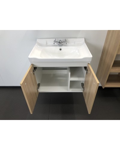 Тумба с раковиной Comforty Рига 60 00004142213 подвесная Дуб сонома