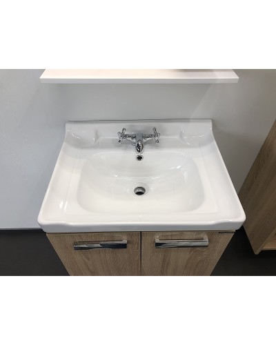 Тумба с раковиной Comforty Рига 60 00004142213 подвесная Дуб сонома