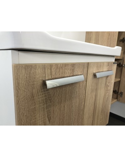 Тумба с раковиной Comforty Рига 60 00004142213 подвесная Дуб сонома