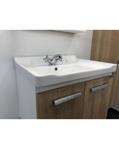 Тумба с раковиной Comforty Рига 60 00004142213 подвесная Дуб сонома