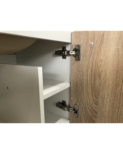 Тумба с раковиной Comforty Рига 60 00004142213 подвесная Дуб сонома