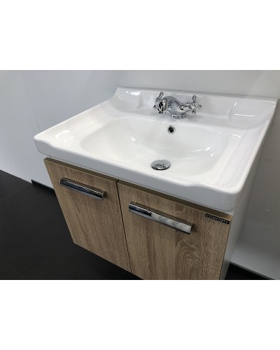 Тумба с раковиной Comforty Рига 60 00004142213 подвесная Дуб сонома