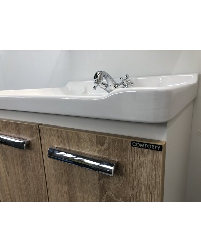 Тумба с раковиной Comforty Рига 60 00004142213 подвесная Дуб сонома