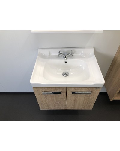 Тумба с раковиной Comforty Рига 60 00004142213 подвесная Дуб сонома