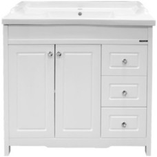 Тумба с раковиной Comforty Тбилиси 90 00003132630 Белая