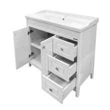 Тумба с раковиной Comforty Тбилиси 90 00003132630 Белая