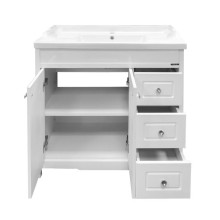 Тумба с раковиной Comforty Тбилиси 90 00003132630 Белая