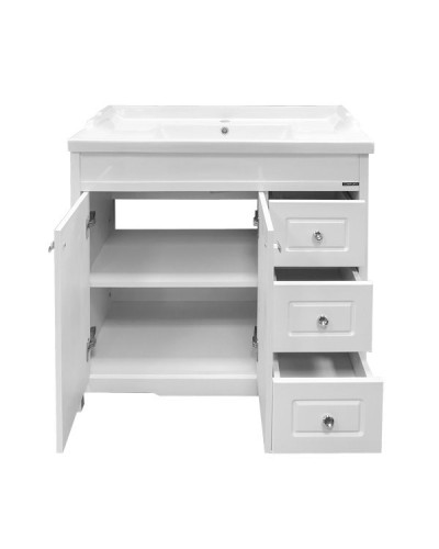 Тумба с раковиной Comforty Тбилиси 90 00003132630 Белая