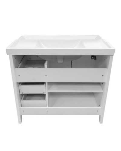 Тумба с раковиной Comforty Тбилиси 90 00003132630 Белая