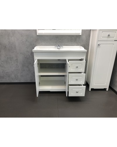 Тумба с раковиной Comforty Тбилиси 90 00003132630 Белая