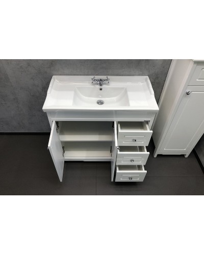 Тумба с раковиной Comforty Тбилиси 90 00003132630 Белая