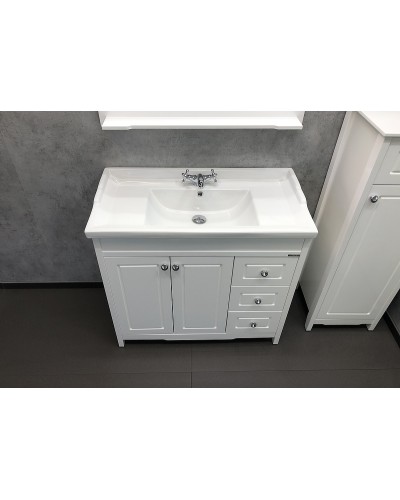 Тумба с раковиной Comforty Тбилиси 90 00003132630 Белая