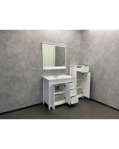 Тумба с раковиной Comforty Тбилиси 90 00003132630 Белая
