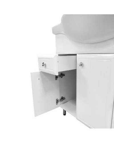 Тумба с раковиной Comforty Сочи 85 00004134639 Белая