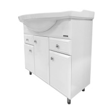 Тумба с раковиной Comforty Сочи 100 00004134582 Белая