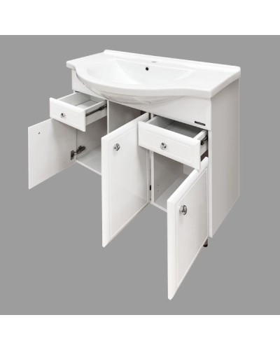 Тумба с раковиной Comforty Сочи 100 00004134582 Белая
