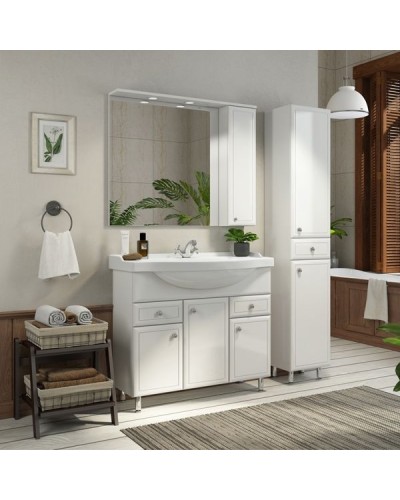 Тумба с раковиной Comforty Сочи 100 00004134582 Белая