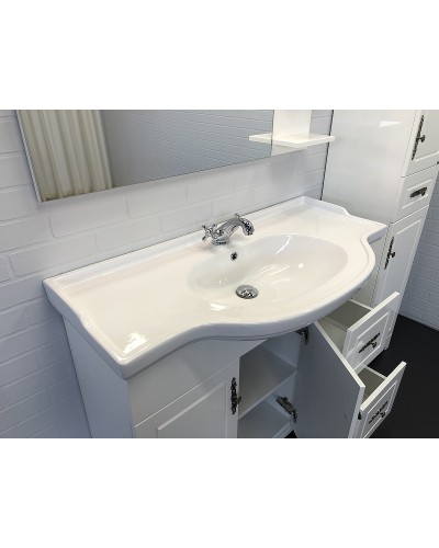 Тумба с раковиной Comforty Севилья 100 00003132627 Слоновая кость