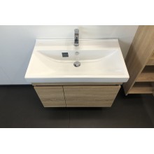 Тумба с раковиной Comforty Тромсе 80 00004142219 подвесная Дуб сонома