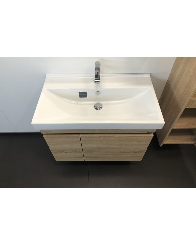 Тумба с раковиной Comforty Тромсе 80 00004142219 подвесная Дуб сонома