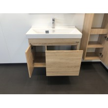 Тумба с раковиной Comforty Тромсе 80 00004142219 подвесная Дуб сонома