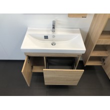 Тумба с раковиной Comforty Тромсе 80 00004142219 подвесная Дуб сонома