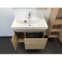 Тумба с раковиной Comforty Тромсе 80 00004142219 подвесная Дуб сонома