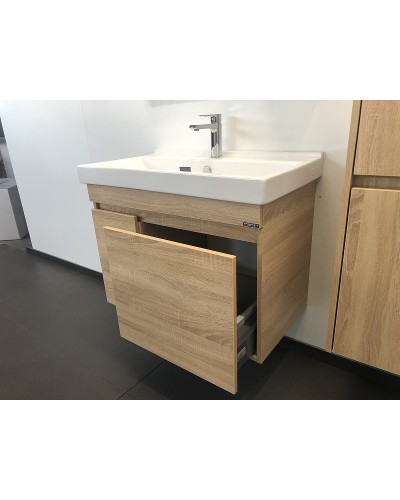 Тумба с раковиной Comforty Тромсе 80 00004142219 подвесная Дуб сонома