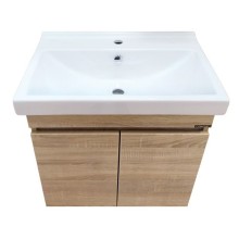 Тумба с раковиной Comforty Тромсе 60 00004142217 подвесная Дуб сонома