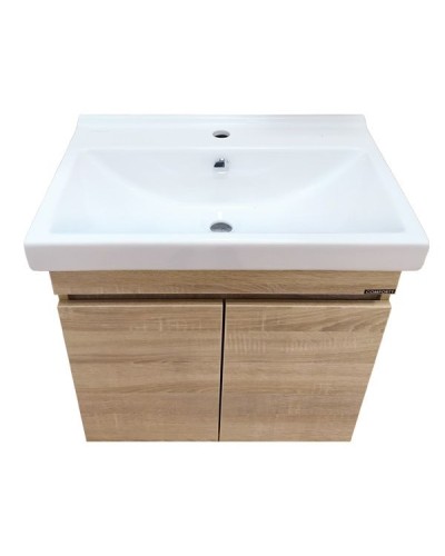 Тумба с раковиной Comforty Тромсе 60 00004142217 подвесная Дуб сонома
