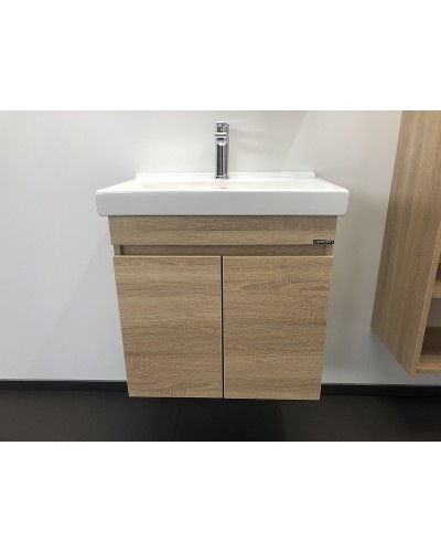 Тумба с раковиной Comforty Тромсе 60 00004142217 подвесная Дуб сонома