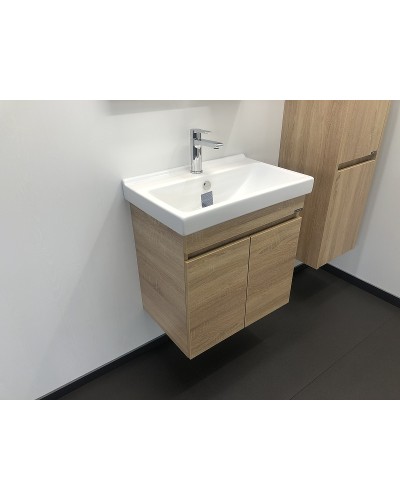 Тумба с раковиной Comforty Тромсе 60 00004142217 подвесная Дуб сонома