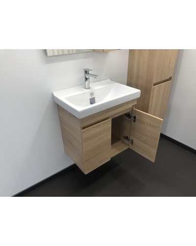 Тумба с раковиной Comforty Тромсе 60 00004142217 подвесная Дуб сонома