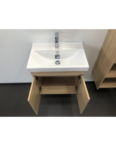 Тумба с раковиной Comforty Тромсе 60 00004142217 подвесная Дуб сонома