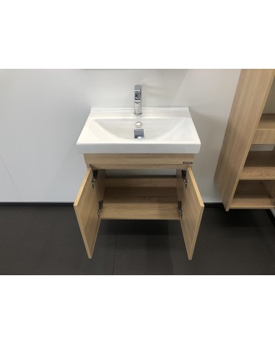 Тумба с раковиной Comforty Тромсе 60 00004142217 подвесная Дуб сонома