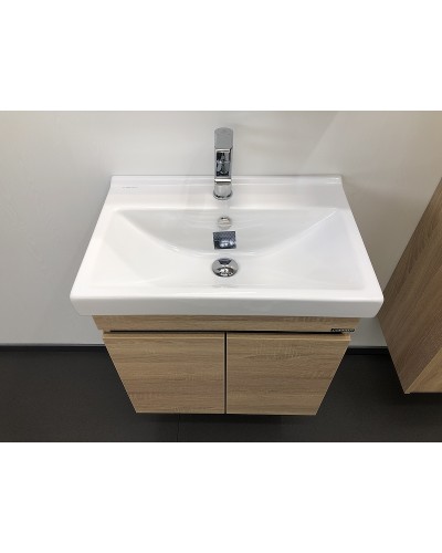 Тумба с раковиной Comforty Тромсе 60 00004142217 подвесная Дуб сонома