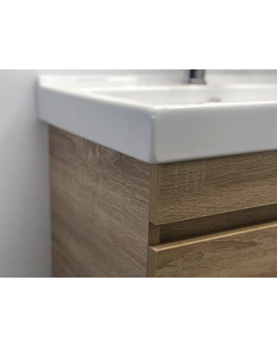 Тумба с раковиной Comforty Тромсе 60 00004142217 подвесная Дуб сонома