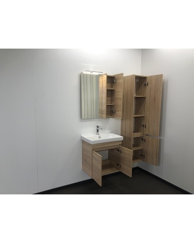 Тумба с раковиной Comforty Тромсе 60 00004142217 подвесная Дуб сонома