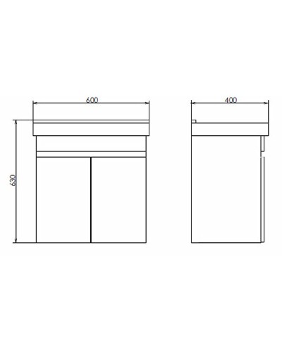 Тумба с раковиной Comforty Тромсе 60 00004142217 подвесная Дуб сонома