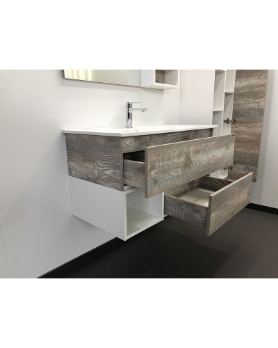 Тумба с раковиной Comforty Турин 90 00004136271 подвесная Дуб бежевый