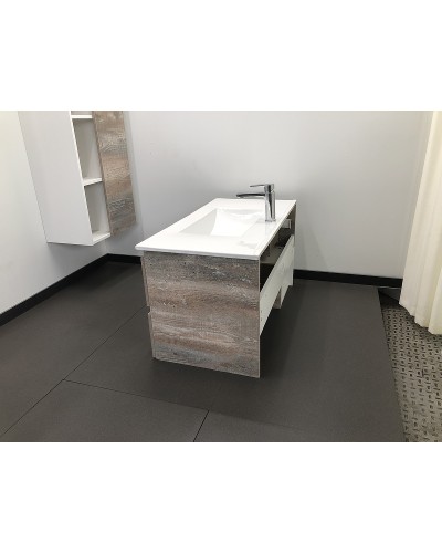 Тумба с раковиной Comforty Турин 90 00004136271 подвесная Дуб бежевый