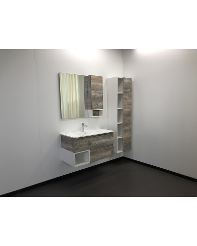 Тумба с раковиной Comforty Турин 90 00004136271 подвесная Дуб бежевый