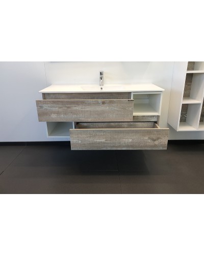 Тумба с раковиной Comforty Турин 120 00004137137 подвесная Дуб бежевый