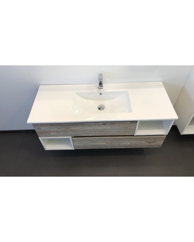 Тумба с раковиной Comforty Турин 120 00004137137 подвесная Дуб бежевый