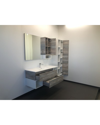 Тумба с раковиной Comforty Турин 120 00004137137 подвесная Дуб бежевый