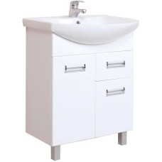 Тумба с раковиной белый глянец 61 см Onika Балтика 106041 + 1WH110246