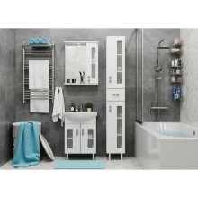 Тумба с раковиной белый глянец 55 см Onika Кристалл 105555 + 1WH501702